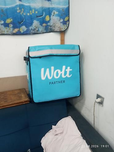Wolt Partner termo çatdırılma çantası - Rəng: firma mavi, “Wolt
