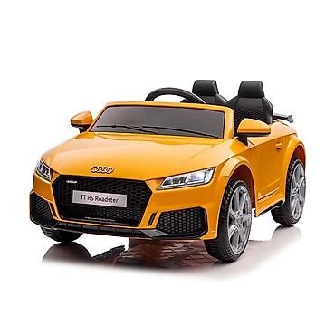 bluetooth mikrofon za decu: Audi TT RS – licencirani dečiji automobil na akumulator, žuti Šifra — 2