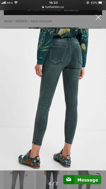 Farmerke: Moderne original Desigual farmerke naznačene veličine 36. Imaju nešto — 3