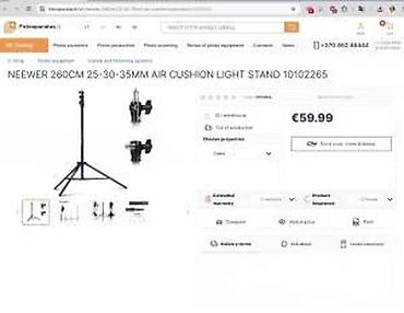 Osvetljenje: Studijski stalak za rasvetu/foto opremu - Višenamenski light stand za — 27