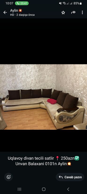 Ev üçün digər mebel: Künc divan