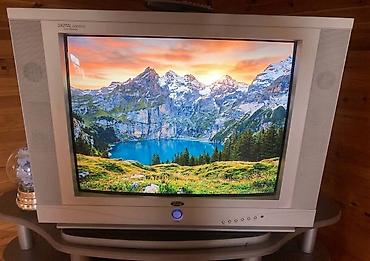 2 ci el ps5: Köhnə tip kineskop televizor (CRT), gümüşü korpuslu, geniş çərçivə və — 1
