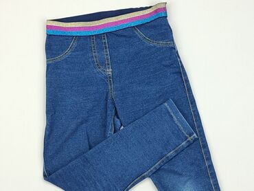 jeansy joggery: Spodnie jeansowe, F&F, 3-4 lat, 98/104, stan - Zadowalający