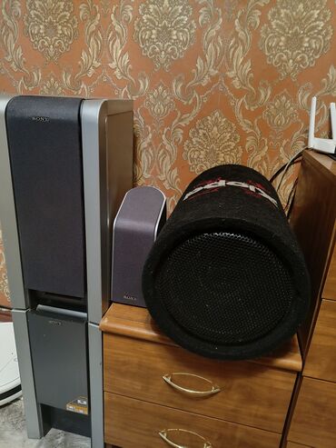 музукални калонка: Домашний аудиокомплект Sony + сабвуфер-«бочка» Качает бодроПИшите