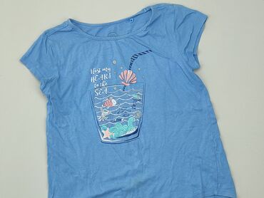 Koszula 11 lat, wzrost - 146 cm., stan - Dobry, wzór - Print, kolor - Niebieski