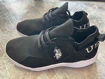 uspa: Кроссовки U.S. Polo Assn. (USPA) - Цвет: черный верх, белая подошва — 1