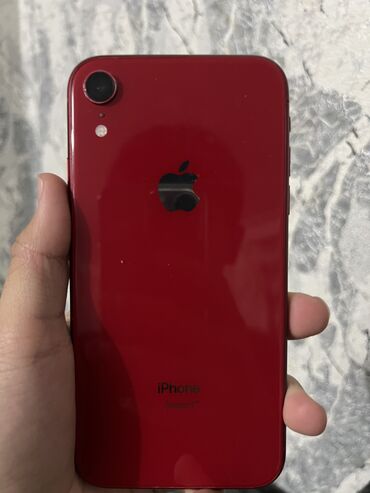 Apple iPhone: IPhone Xr, Скидка 10%, Б/у, 128 ГБ, Красный, Наушники, 77 %