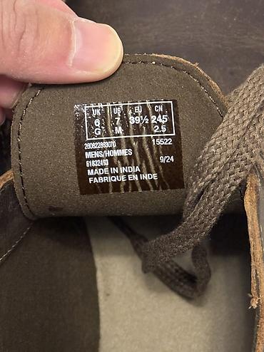 ботинки новые: Мужские ботинки, 39.5, Clarks, Новый, цвет - Коричневый, Самовывоз, Платная доставка — 5