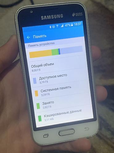 Samsung: Samsung Galaxy J1 Mini, Б/у, 8 ГБ, цвет - Белый, 2 SIM — 4