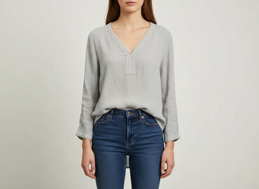 sweter piórkowy na drutach: Kaffe, Women's blouse, size S