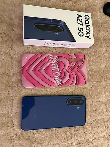mp5 player auto: Samsung Galaxy A27 5G (model SM-A276B/DS), plave boje, 6 GB RAM + 128 — 1