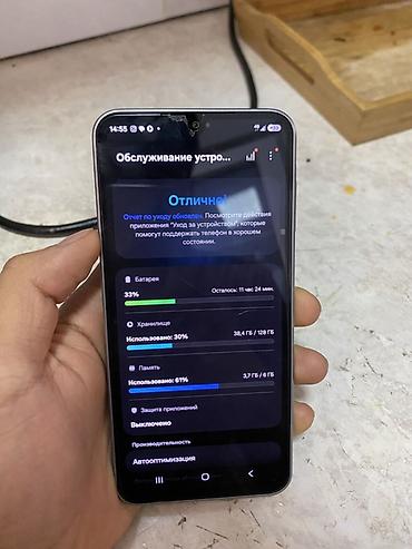 samsung galaxy a05: Samsung Galaxy A17, Б/у, 128 ГБ, цвет - Серебристый, 2 SIM — 5