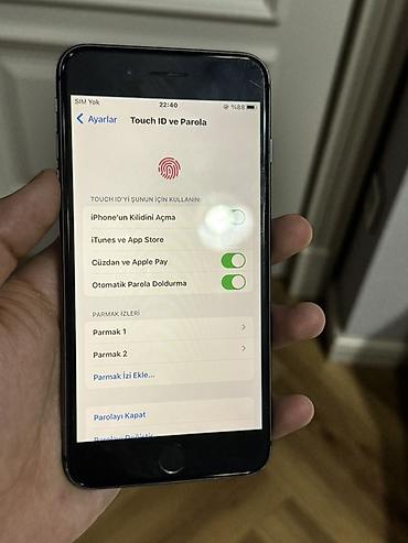 6s iphone plus: IPhone 8 Plus, 64 GB, Qara, Barmaq izi — 7