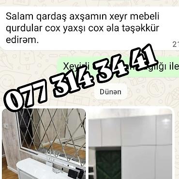 Ev və bağ: Ağ rəngli, modern dizayna malik məişət mebelləri dəsti. - Dəhliz üçün — 2