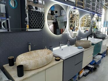 moydadır modelleri: Hamam üçün mebel və santexnika vitrin kolleksiyası - Lavabolar