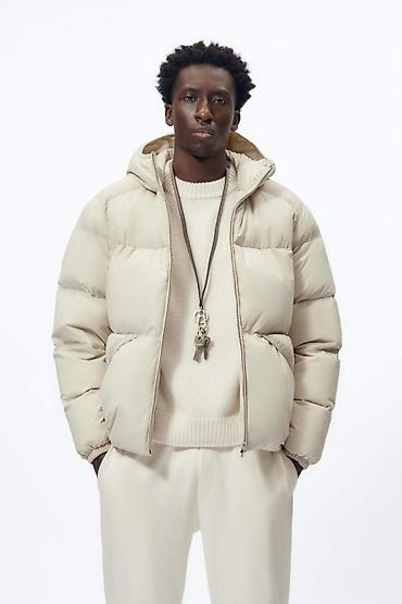 Мужская куртка, M, PULL&BEAR, Новый, цвет - Бежевый, Самовывоз, Платная доставка