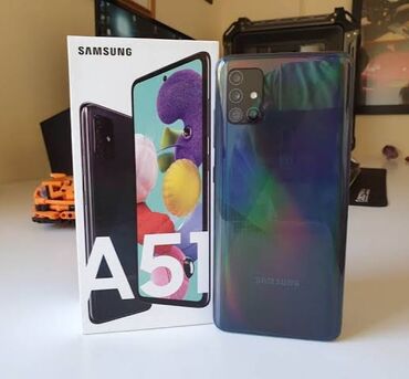 iphone 13 pro max qiymeti 2 ci el: Samsung Galaxy A51, 128 ГБ, цвет - Черный, С документами