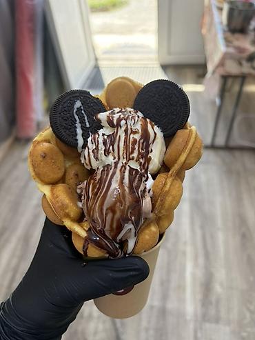 живые дрожи: Гонконгские бубли-выпечки (bubble waffles) в стакане — десерт на ходу — 1