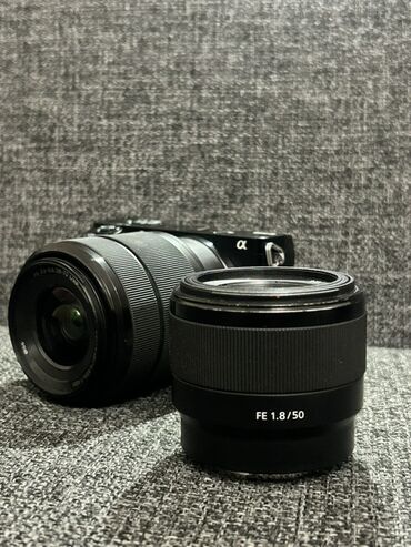 Fotokameralar: 16-50mm, 50mm 1.8 28-70mm lens 1. Sony A6000 kamera gövdəsi 2. Sony -da lalafo.az — 5 Fotokameralar: 16-50mm, 50mm 1.8 28-70mm lens 1. Sony A6000 kamera gövdəsi 2. Sony — 5