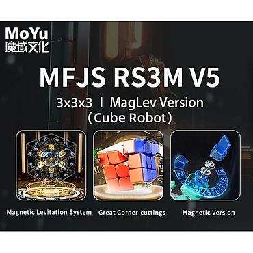 магнитный кубик: Детские игрушки, кубик Рубика | MoYu 3x3x3 RS3 M v5 (Maglev + Robot — 3