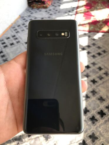 подставки под телефон: Samsung Galaxy S10, Колдонулган, 512 ГБ, түсү - Кара, 1 SIM