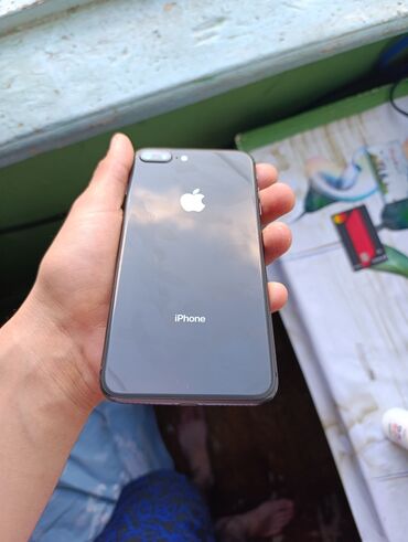 iphone 8 64 gb: IPhone 8 Plus, 64 GB, Qara, Barmaq izi