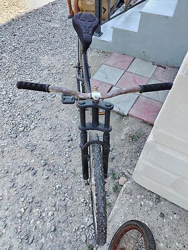velosiped 25: Dağ tipli velosiped – tam asqılı (ön çəngəl + arxa amortizatorlu) — 2