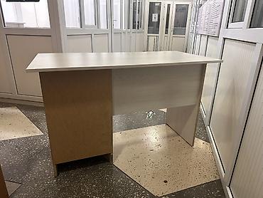 Письменный/компьютерный стол compact в светлом декоре (под выбеленный — 6
