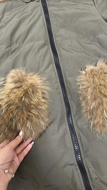 куртка canada goose: Пуховик, По колено, С мехом, L, XL — 4