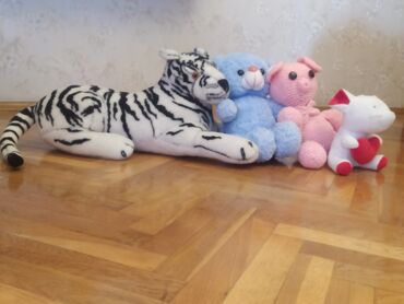 Bıçaqlar: ✨ Cəmi 20 manata 4 şirin yumşaq dost! 🐯 Zolaqlı pələng – gücün simvolu