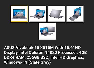tastatura laptop: ASUS VivoBook 15 X515M (Slate Grey) - Ekran: HD (1366x768), tanki — 1