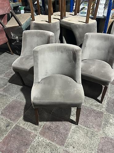 2 el mebel: Qonaq otağı üçün, İşlənmiş, Qatlanmayan, Stul — 7