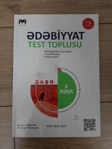 test toplusu 2023: Ədəbiyyat test toplusu MHM(2023)-8azn Yeni kimidi,ikinci sahibi üçün