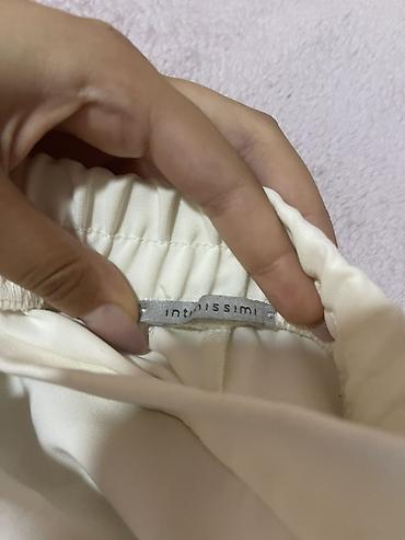 Şalvarlar: Intimissimi qadın şalvarı - Rəng: açıq krem/ivori - Kəsim: düz — 2