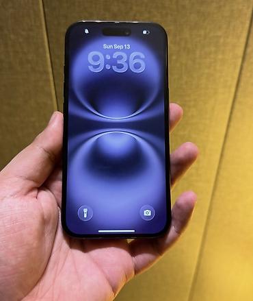 Apple iPhone: IPhone 16, 128 GB, Qara, Zəmanət, Simsiz şarj, Face ID — 2