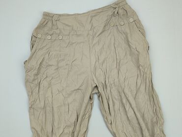 spodnie damskie joggery moro bojówki wysoki stan: 3/4 Trousers, XL (EU 42), condition - Good