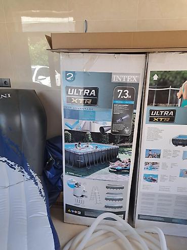 İdman və istirahət: İntex Ultra XTR dikdörtqanüstü hovuz dəsti - Ölçü: təxminən 7.32 m x — 1