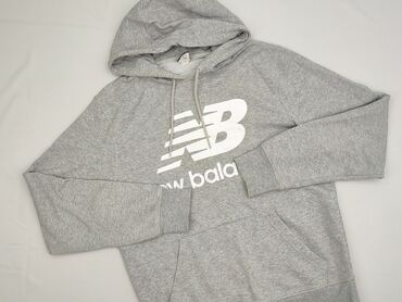bluzy ze śmiesznym napisem: New Balance, Bluza z kapturem dla mężczyzn, rozmiar M