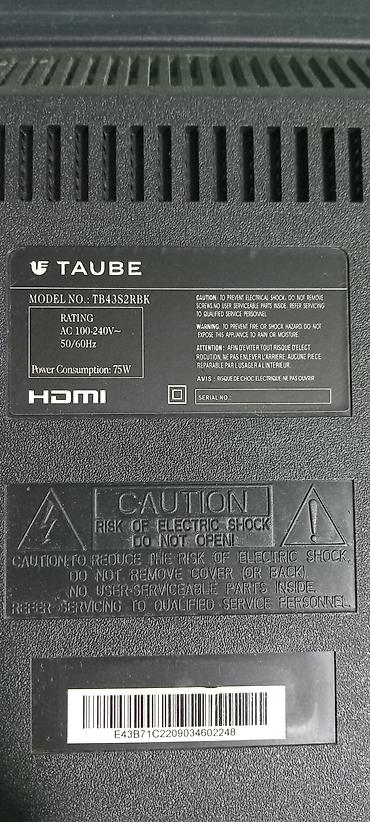 TV və video: TAUBE TB43S2RBK LED televizor ekran catdi.vatsap aktivdi - Ekran — 2