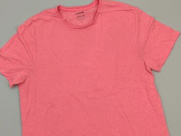 guess t shirty damskie różowe: T-shirt, George, L, stan - Dobry