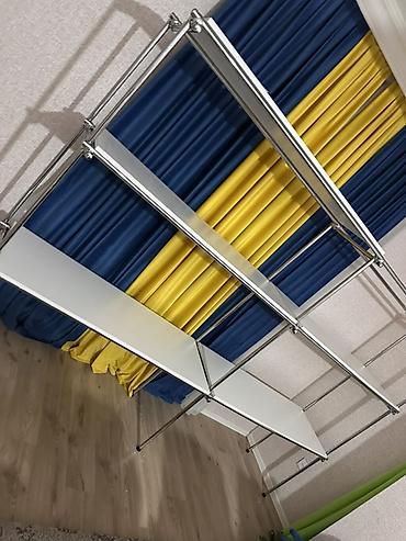 Оборудование для магазинов: Modul tipli metal vitrin/rax sistemləri - Karkas: parlaq xrom örtüklü — 5