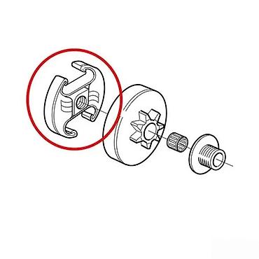 parkside nareznice: Centrifugalna spojka za motorne testere – 67 mm, navoj M10x1 - Tip — 6