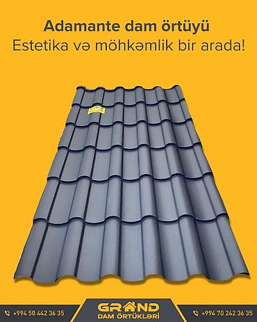 ucuz yumurta: Adamante metal dam örtüyü - Material: sinklənmiş polad, ikiqat — 2