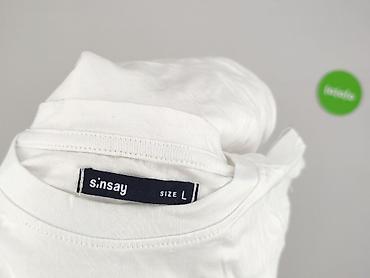 biale spodenki pull and bear: Sinsay, T-shirt damski, rozmiar L — 5