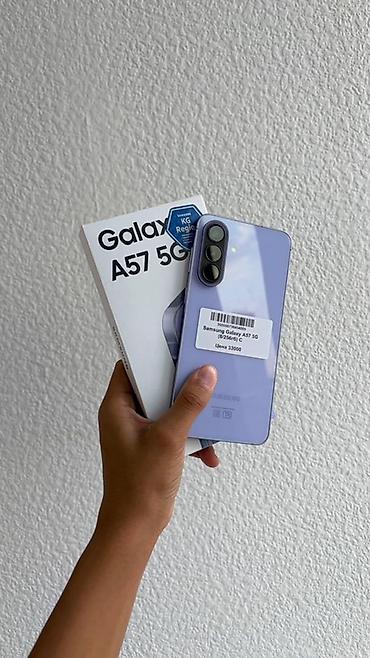 apple iphone 8: Samsung Galaxy A57, Б/у, 256 ГБ, цвет - Фиолетовый, В рассрочку, 2 SIM — 1