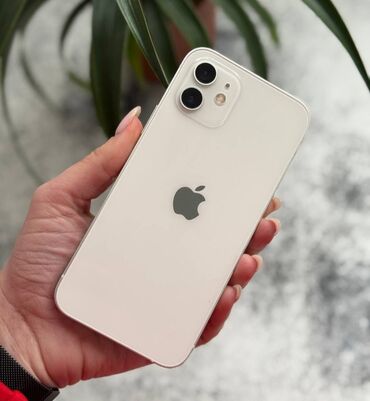 Apple iPhone: IPhone 12 mini, Б/у, 128 ГБ, Белый, Защитное стекло, Чехол, 84 %