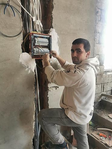 tam insaat: Elektrik xətlərin çəkilməsi, elektrik şitlərinin yığılması — 10