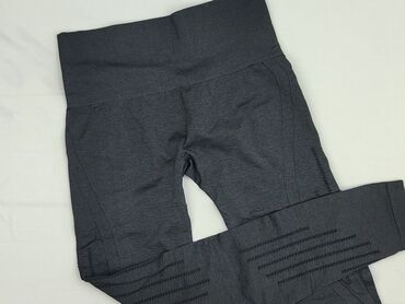 czarne legginsy z wysokim stanem push up: Лосини Спортивні жіночі, S