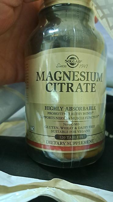 magnesium tablet: Solgar Magnesium Citrate – yüksək sorulan maqnezium sitrat əlavəsi. - — 1