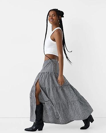 mini etek: Maksi Ətək, Bershka, S — 2